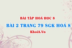 Bài 2 trang 79 SGK Hóa 8: Mol, khối lượng mol, thể tích mol khí, tỉ khối của chất khí